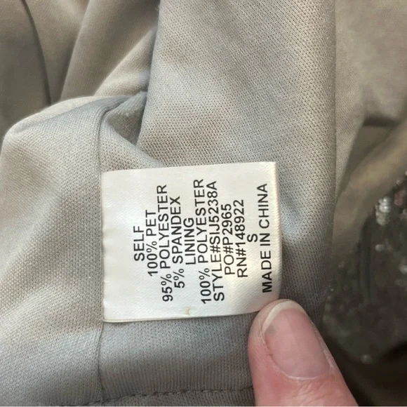 Saints & Hearts Silver Sequin Fringe Cropped Jacket - Picture 10 of 10